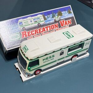 Hess Recreation Van Toy with Green and White Design